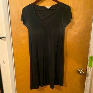 Black T-shirt dress